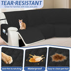 Arfntevss Recliner Sectional Couch Covers Waterproof L Shape Sofa Cover - Image 5