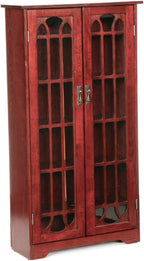 SEI Furniture - Window Pane Media Cabinet - Cherry - Transitional Design by SEIFurniture