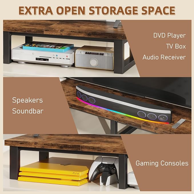 YAOHUOO 45" Large TV Riser for 32-60 inch TV, TV Riser Stand Shelf - Image 5