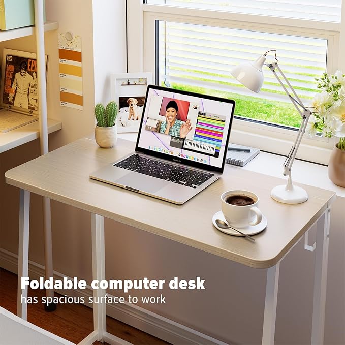WOHOMO Folding Desk, Small Foldable Desk 31.5" - Image 5