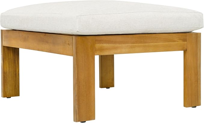 Christopher Knight Home Kayahs 4 Pieces Acacia Wood Furniture Set, Patio - Image 9