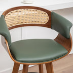 Set of 4 Rattan Swivel Bar Stools - Image 7