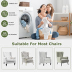 HAOYONG Printed Wingback Chair Covers 2 Pieces Wing Chair Slipcover High - Image 6