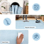 GarveeHome 2.5x8 Scalloped Washable Runner Rug Non Slip Hallway Kitchen Rug | - Image 6