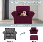 LURKA Stretch Chair Sofa Slipcovers 1 Piece Couch Covers - Image 3