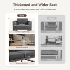 Aoxun Aluminum Patio Furniture Set, 7 Seats Luxury Metal Patio Furniture - Image 7