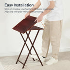 HOOBRO Folding TV Tray Tables, Industrial Snack Tables - Image 8
