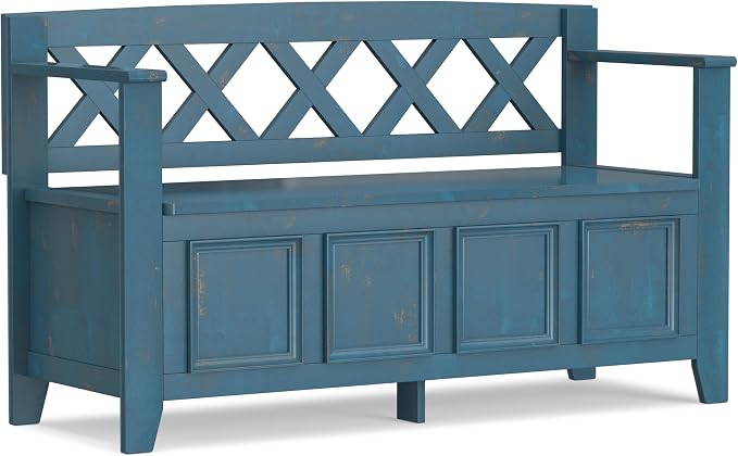 SIMPLIHOME Amherst Entryway Storage Bench by SimpliHome