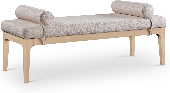 Meridian Furniture 22072Beige Priscilla Collection Art Deco Bench by MeridianFurniture