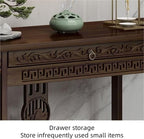 Forbidden City Asian Console Table Hallway Table - Image 6