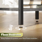 SUPERJARE Nightstand with Charging Station, Bed Side Table with Adjustable - Image 9