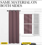 NICETOWN Window Curtain Panels, Dry Rose, 1 Pair, 34 by 54-inch, Thermal - Image 6