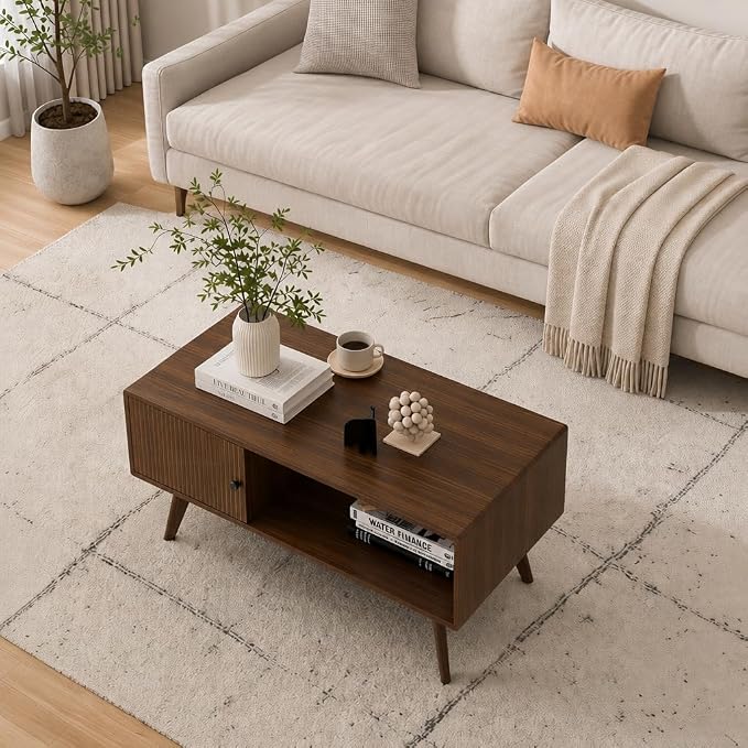 Manora Mid Century Modern Coffee Table - Image 6
