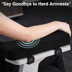 Smiry Ergonomic Office Chair Armrest Pads, Memory Foam Arm Rest Covers - Image 4