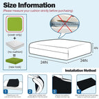 Sqodok Outdoor Cushion Covers 24x24 inch, Wicker Chair - Image 2