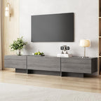 Coffee Table and TV Stand Set of 2, 76.4'' Modern TV Console, Entertainment - Image 3