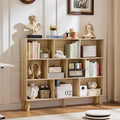 LEYAOYAO 10 Cube Bookshelf, 3 Tier Vintage 55" Wide Bookcase by LEYAOYAO-Findtheshiningpointofyourideallife%EF%BC%81