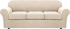 H.VERSAILTEX 4 Piece Stretch Couch Covers by HVERSAILTEX