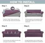 LURKA Stretch Oversized Sofa Slipcovers 1 Piece Couch Covers - Image 6