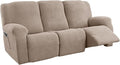 5-Piece Recliner Sofa Covers, Stretch Geometric Strokes Jacquard Recliner Sofa by Unknown