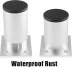 Set of 4 Furniture Legs 2.36 Inch, Adjustable Aluminum Alloy Cabinet Legs - Image 4
