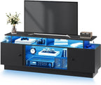 DWVO Modern TV Stand for 75 Inch TVs, Entertainment Center - Image 6