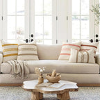 MIULEE Set of 2 Fall Rust Decorative Pillow Covers 20x20 | Farmhouse Boho Couch - Image 3