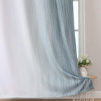 Stone Blue and Greyish White Blackout Curtains - Image 6