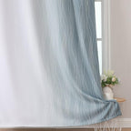 Stone Blue and Greyish White Blackout Curtains - Image 6