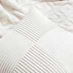 Fancy Homi 2 Packs Cream White Samll Decorative Throw Pillow Covers 12x12 Inch - Image 3