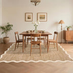 GarveeHome Scalloped Washable Rug 6x9 Rugs - Image 9