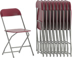 Hercules Series Plastic Folding Chair Red by FlashFurniture