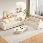 Apicizon Loveseat & 3 Seater Sofa Sets, 2 Piece Deep Seat Sleeper Sofa - Image 9