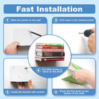 FENTEC Floating Book Shelves for Wall, Wall Mounted Invisible Floating Bookshelf - Image 7