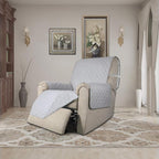Easy-Going Reversible Couch Cover, Recliner 19 in, Light Gray/Light Gray | - Image 2