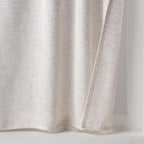 MIULEE Kitchen Curtain 24 Inch Long 2 Panels Natural Linen White Farmhouse | - Image 7