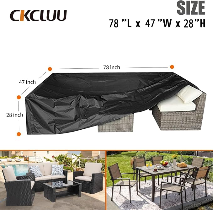 Patio Furniture Set Cover Outdoor Sectional Sofa Set Covers Outdoor Table and - Image 6