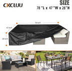 Patio Furniture Set Cover Outdoor Sectional Sofa Set Covers Outdoor Table and - Image 6