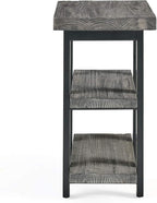 Alaterre Furniture Pomona Living Room 3-Tier Solid Wood End Table - Image 5
