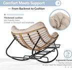 SWITTE Outdoor Papasan Rocking Chair - Image 6