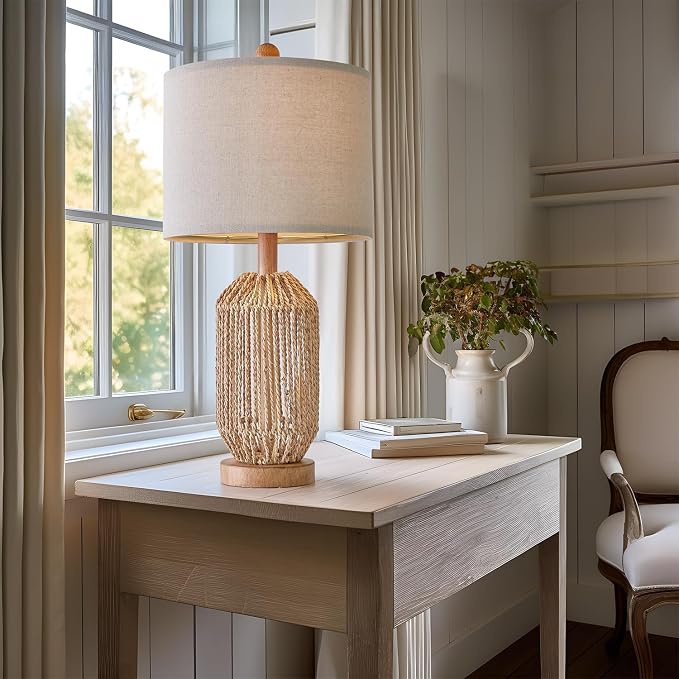 OYEARS 21" Boho Table Lamps Set of 2 - Image 4