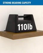 LEOPO 12-Pack 8 inch Floating Shelf Brackets, Hidden Shelf Bracket - Image 6