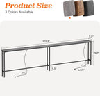 SUPERJARE 102 Inch Sofa Table - Image 3