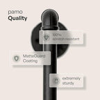 pamo Industrial Pipe Clothing Rack – Wall Mounted Black Closet System in - Image 3