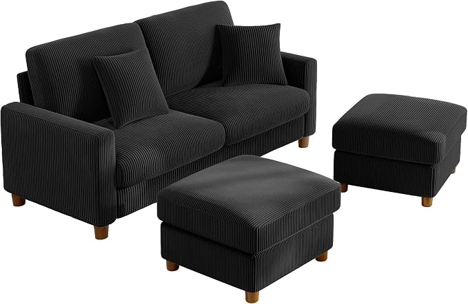 Kidirect 70in U Shaped Couch, Modular Sofa No Tool Assembly, Comfy Sectional by Kidirect