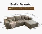 107.5" Cloud Modular Sectional Sofa Couch - Image 2