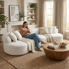 Compressed C-Shaped Sectional Sofa, 2-Box Easy Delivery, No Tools Assembly - Image 6