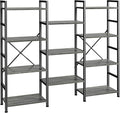 SUPERJARE Triple Bookshelf, Bookcase by SUPERJARE