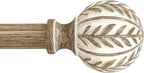 QDWIS Boho Wood Curtain Rods for Windows 28 to 48 inch, Rustic Decorative by Unknown