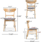 Christopher Knight Home Heather Mid-Century Modern Dining Chairs, Dark Gray and - Image 10